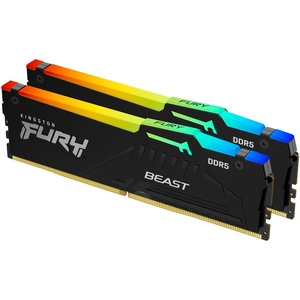 KF564C32BBEAK2-32 - Kingston Fury Beast RGB kit 32GB (2x16) DDR5-6400 CL32-39-39 noir